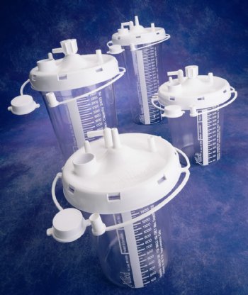 suction container disposable 2400 ml case alliedmedical pc
