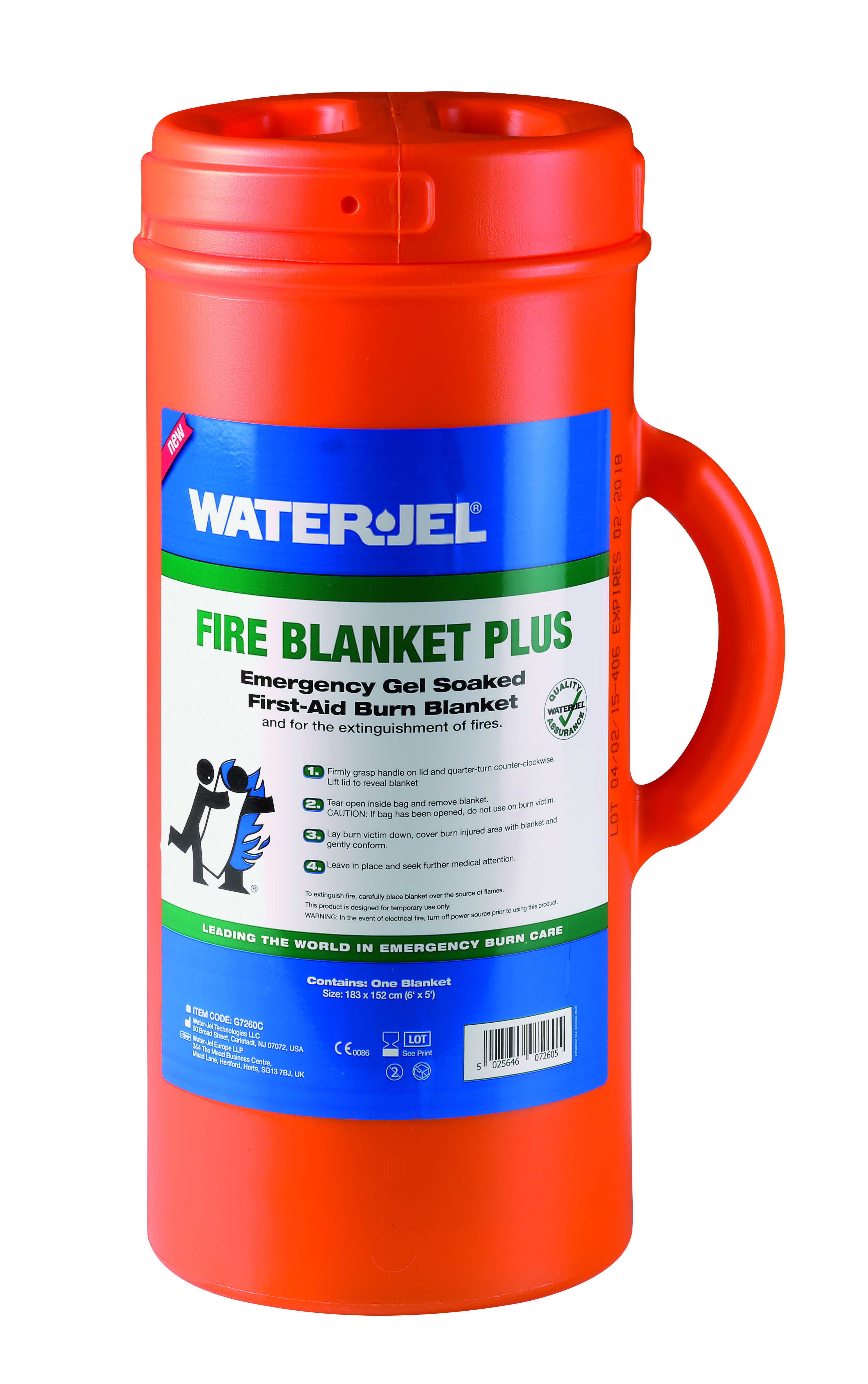 Water-Jel Burn Blanket-Plus 6' x 5'