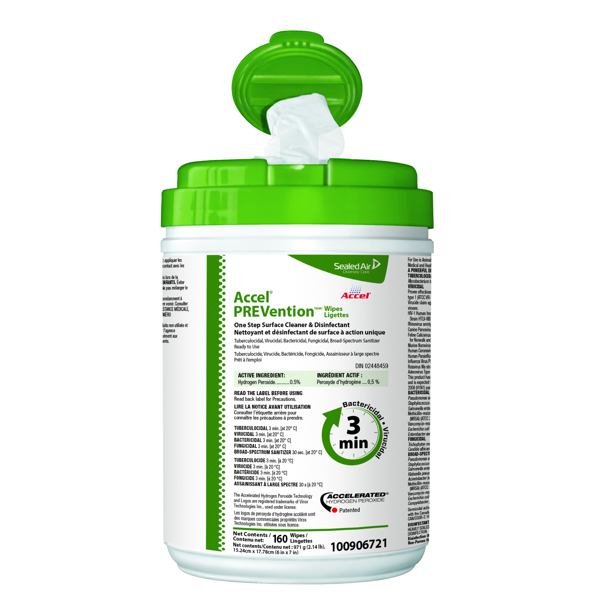 Accel Prevention Virox Disinfectant Wipes