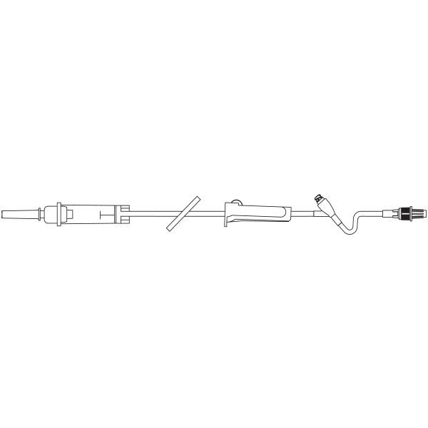 Baxter 2C8401 Clearlink Solution Set, Luer Activated Valve,10 Drops/mL, 76"