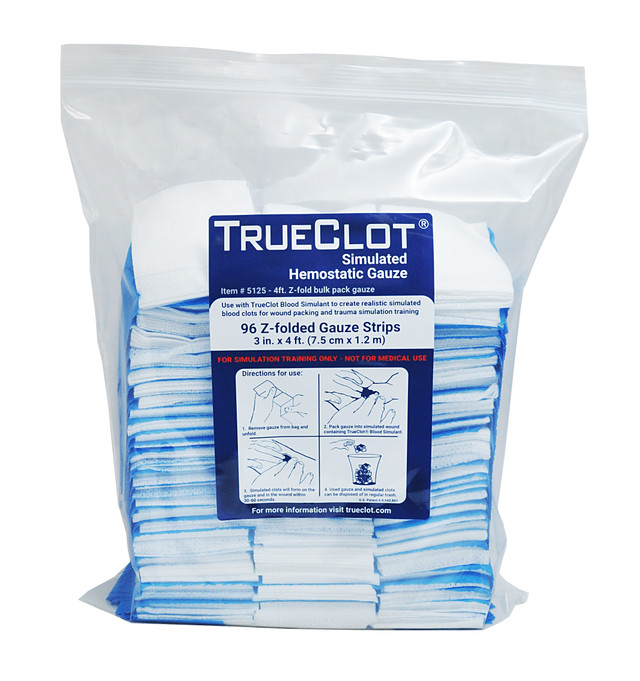 TrueClot® Simulated Hemostatic Gauze Bulk Pack