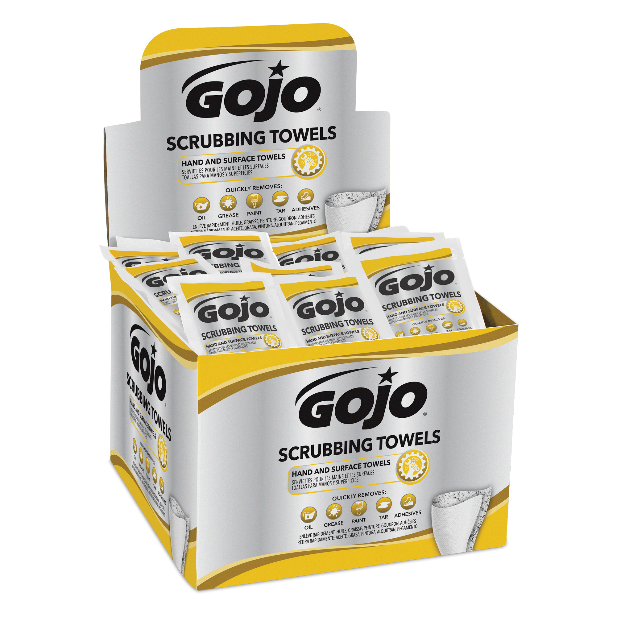 GOJO® Scrubbing Towels 10.5" x 12" 80 Count