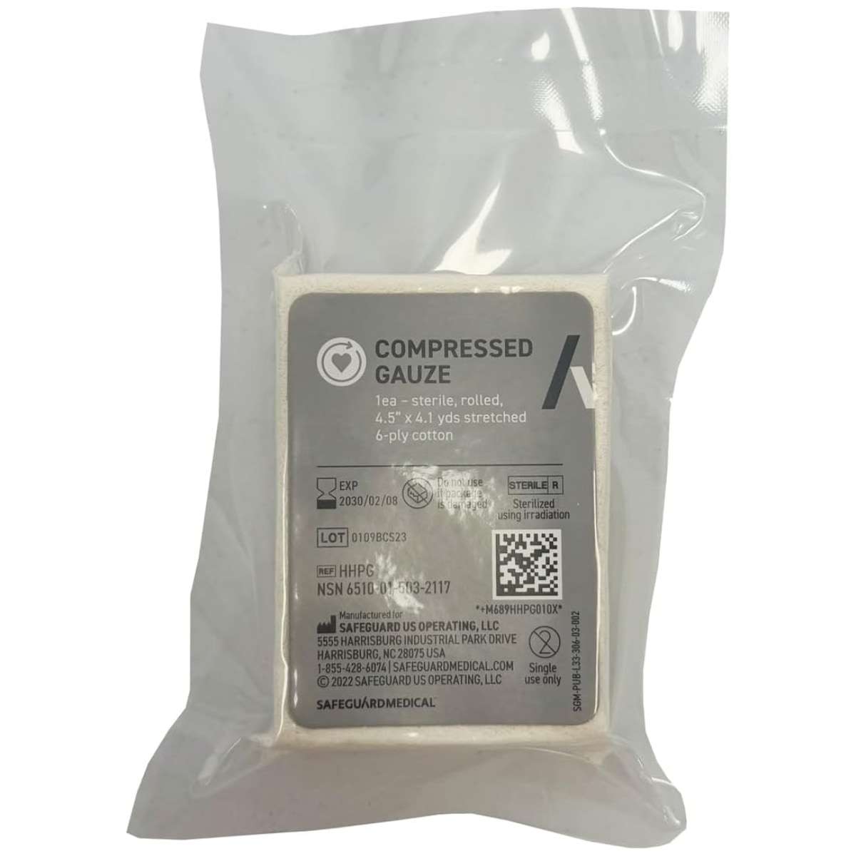 Compressed Rolled Gauze