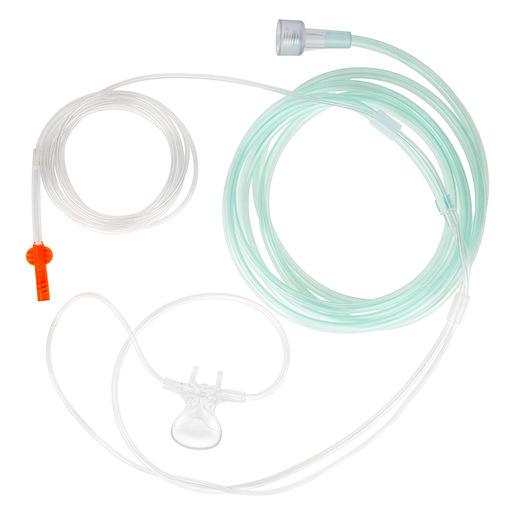 Microstream™ Advance MVAO Adult Oral/Nasal Filter Line®, Non-Intubated, O2, Female Connector, 6.5ft