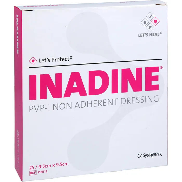 3M™ P01512 Inadine™ (PVP-I) Non Adherent Dressing 9.5cm x 9.5cm