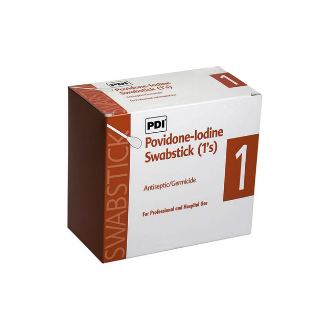 PVP Iodine Prep Swabstick 1's