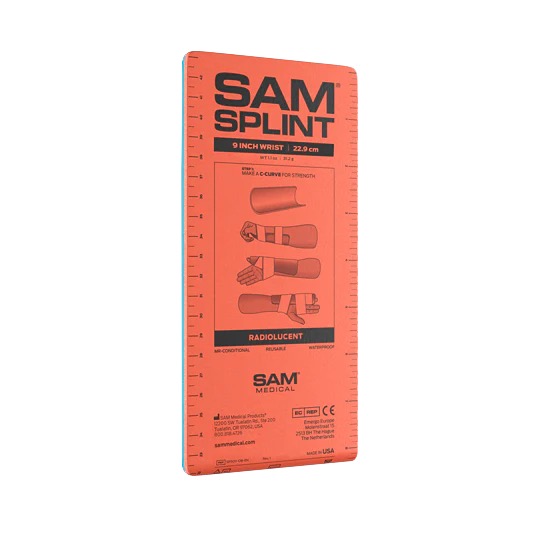 SAM SP500 Wrist Splint Close up out of package