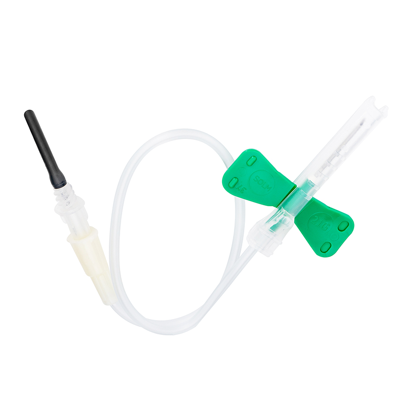 Sol-Care® Safety Winged Blood Collection Needle with Luer Adapter