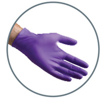 Halyard Powder Free Purple Nitrile Exam Gloves