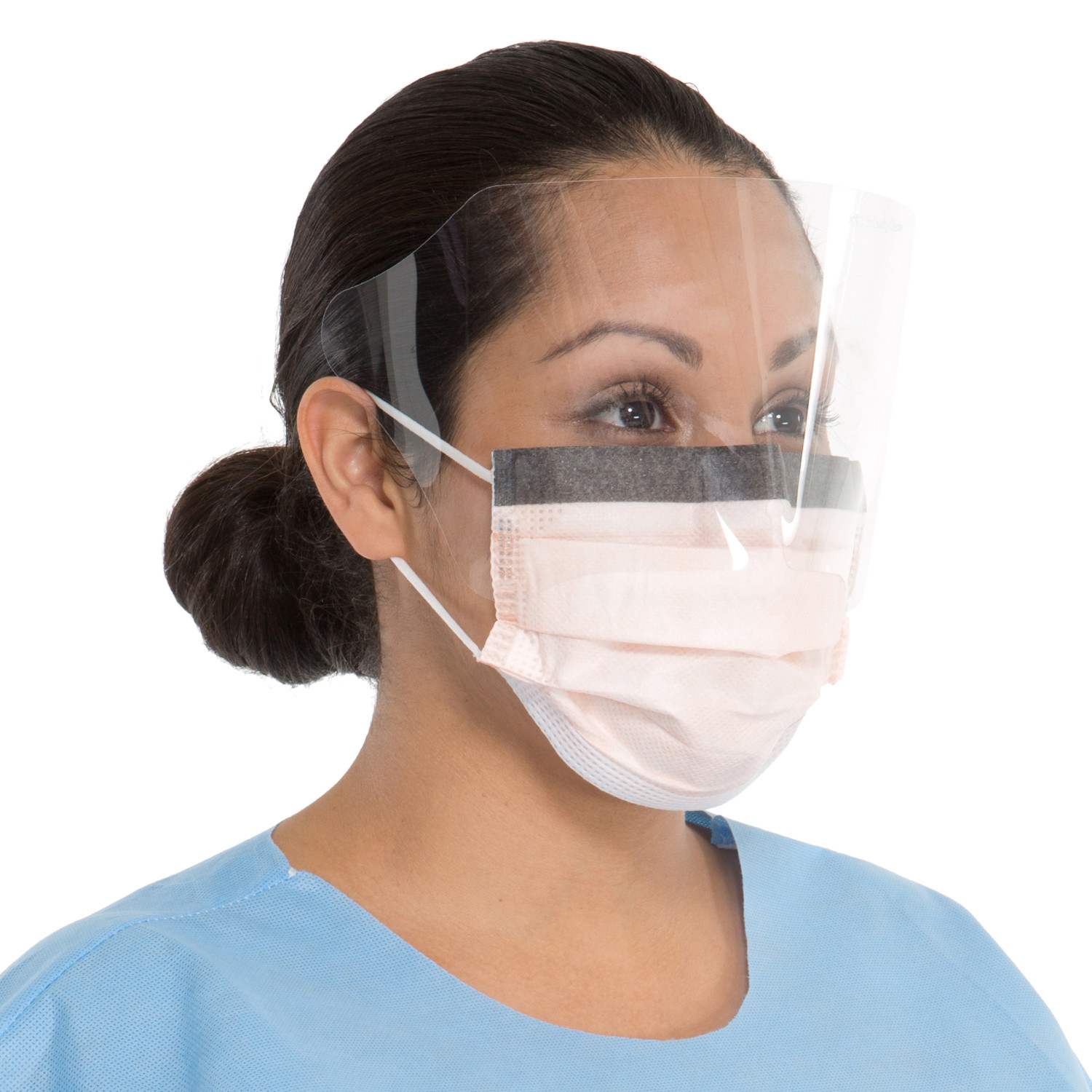 Fluidshield Procedure Mask, Level 3, With Wraparound Visor